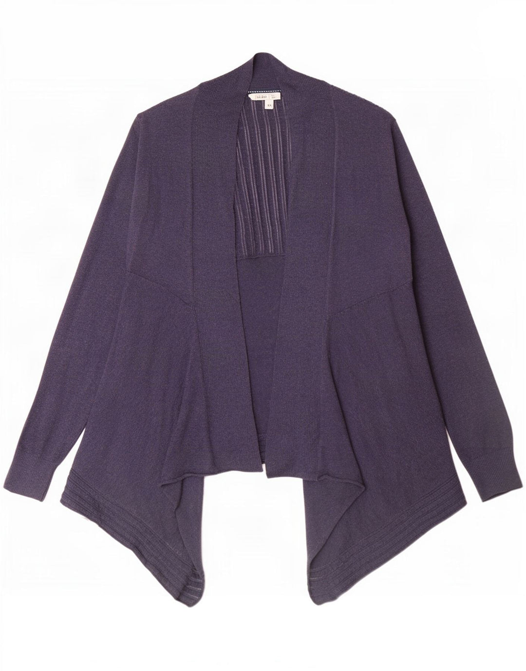 Pulover cardigan deschis asimetric pentru femei Fat Face UK 12 Medium Bleumarin