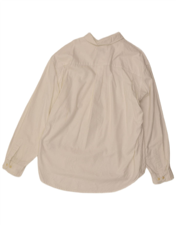 EDDIE BAUER Mens Shirt XL White Cotton
