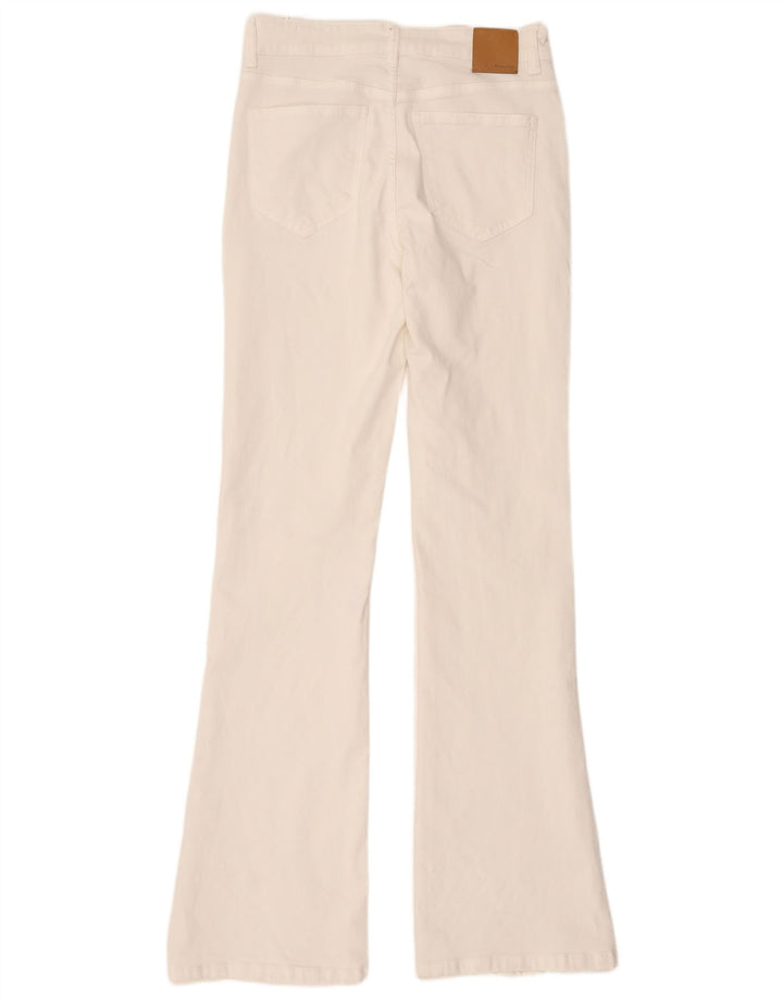 Massimo Dutti Blugi Bootcut Femei EU 40 Medium W30 L34 Bumbac Alb