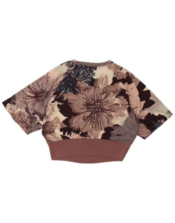 Tricou Adidas Loose Fit Crop Top UK 4/6 XS Multicolor Floral