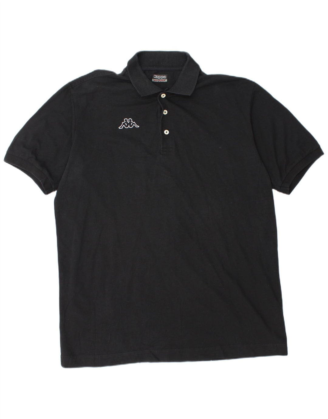 Cămașă polo pentru bărbați Kappa 2XL bumbac negru