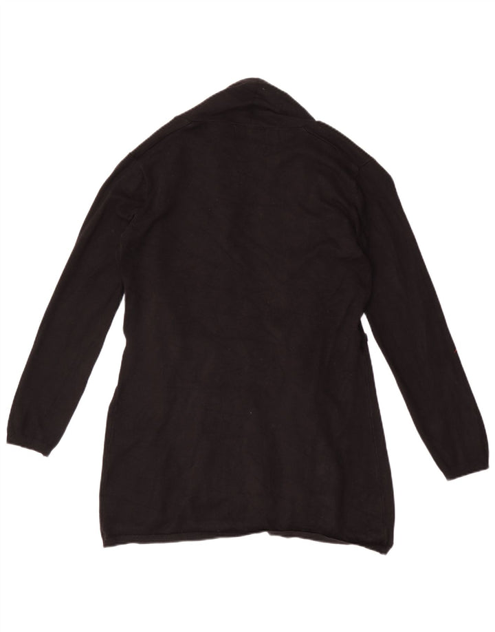 Pulover cardigan deschis pentru femei Zara UK 12 Medium Black Viscose