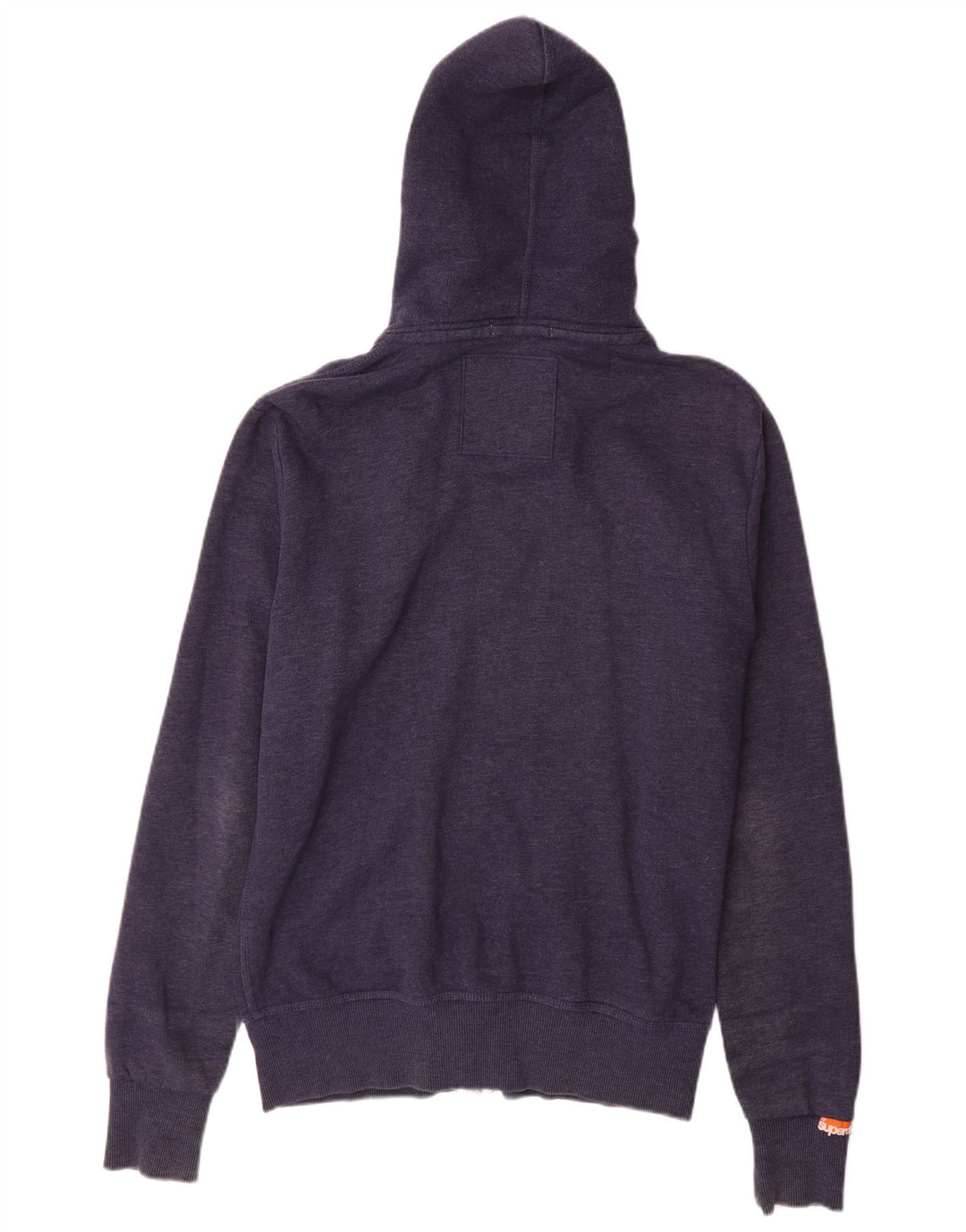 Pulover Superdry pentru bărbați, cu fermoar, bumbac, albastru bleumarin