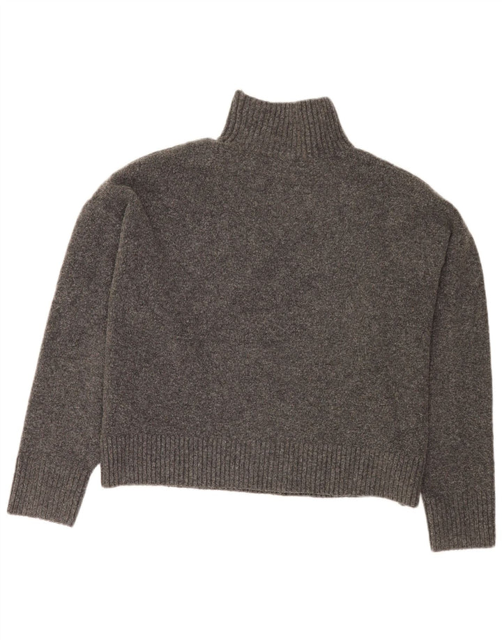 Pulover oversize cu gât țestoasă pentru femei Zara UK 16 mare, gri
