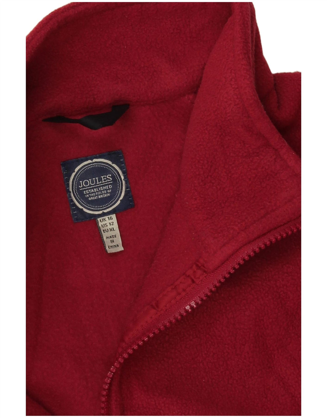Jachetă fleece supradimensionată pentru femei Joules UK 16, mare, roz, poliester