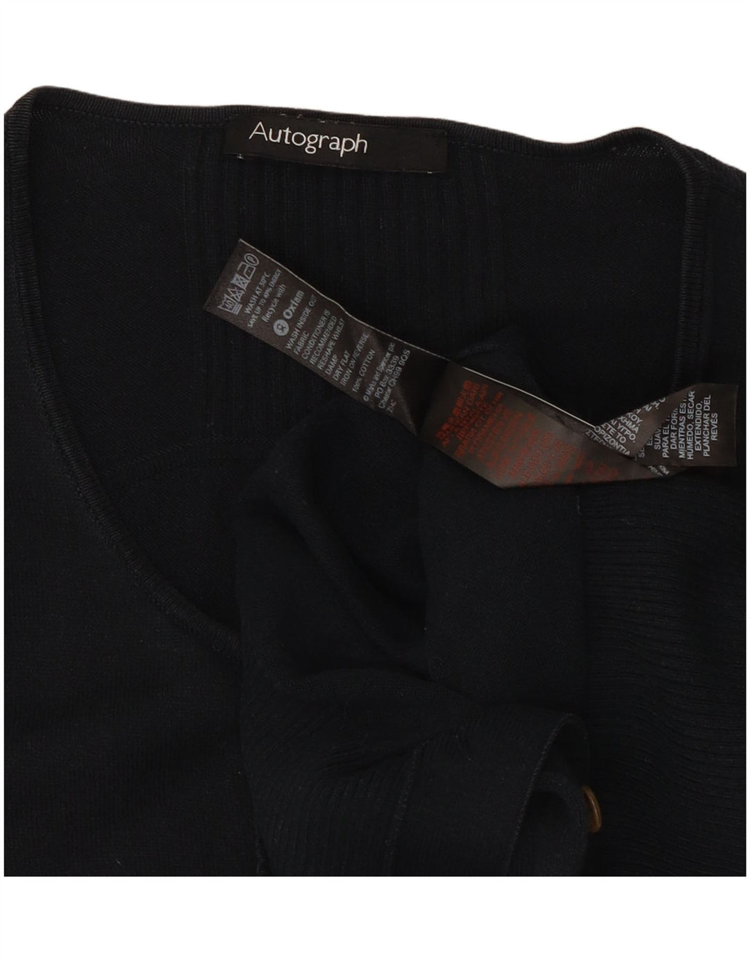 Pulover cardigan cu autograf Marks & Spencer pentru femei UK 16 mare bleumarin