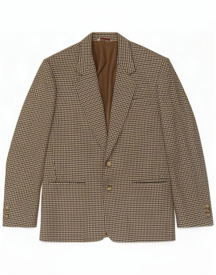 Jachetă Blazer pentru bărbați Gaudi cu 2 nasturi IT 52 XL Lână maro picior de gală