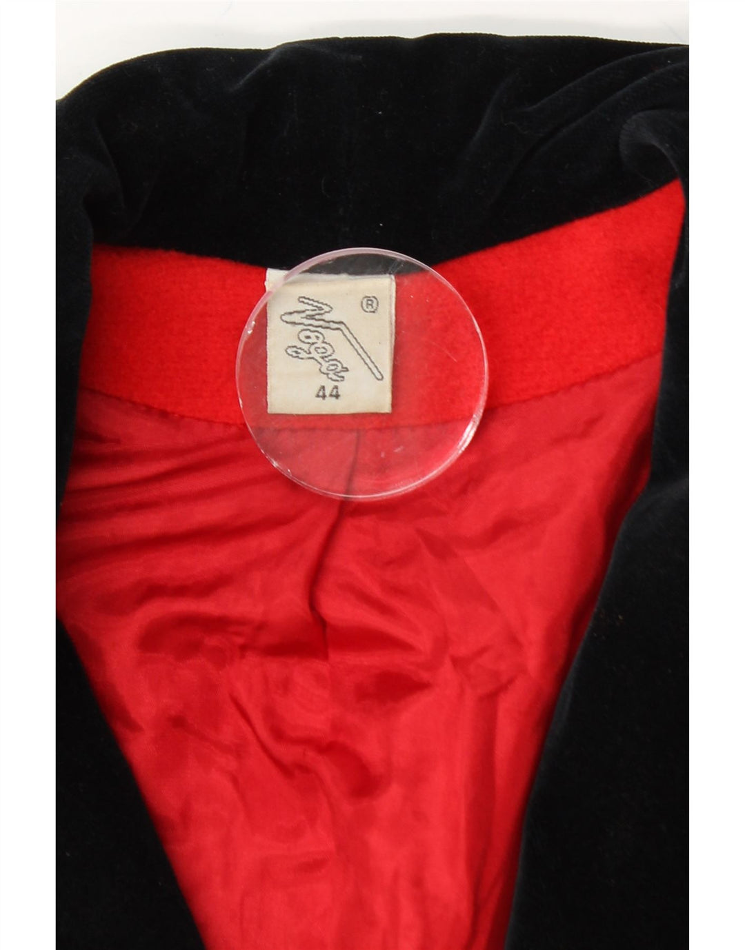 VINTAGE Womens Overcoat IT 44 Medium Red Colourblock