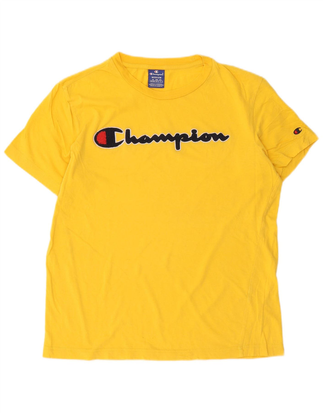Tricou grafic Champion pentru bărbați Top mediu galben