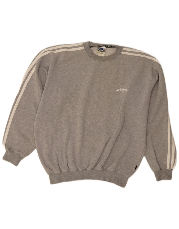 Adidas Mens Sweatshirt Jumper UK 40/42 Medium Grey