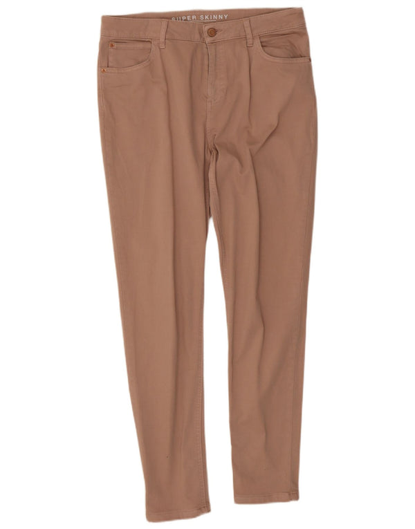 Blugi super skinny pentru femei Marks & Spencer UK 14 mare W32 L28 bumbac roz
