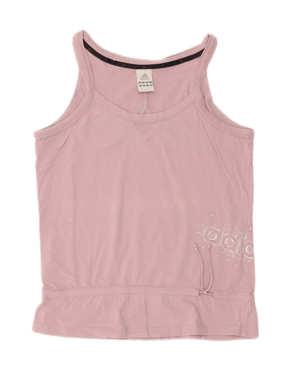 Vesta grafică Adidas pentru femei UK 18 XL, bumbac violet