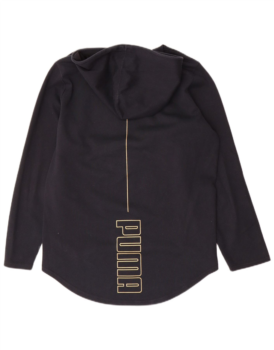 Pulover cu glugă cu grafic Puma pentru femei UK 14, mare, negru, poliester