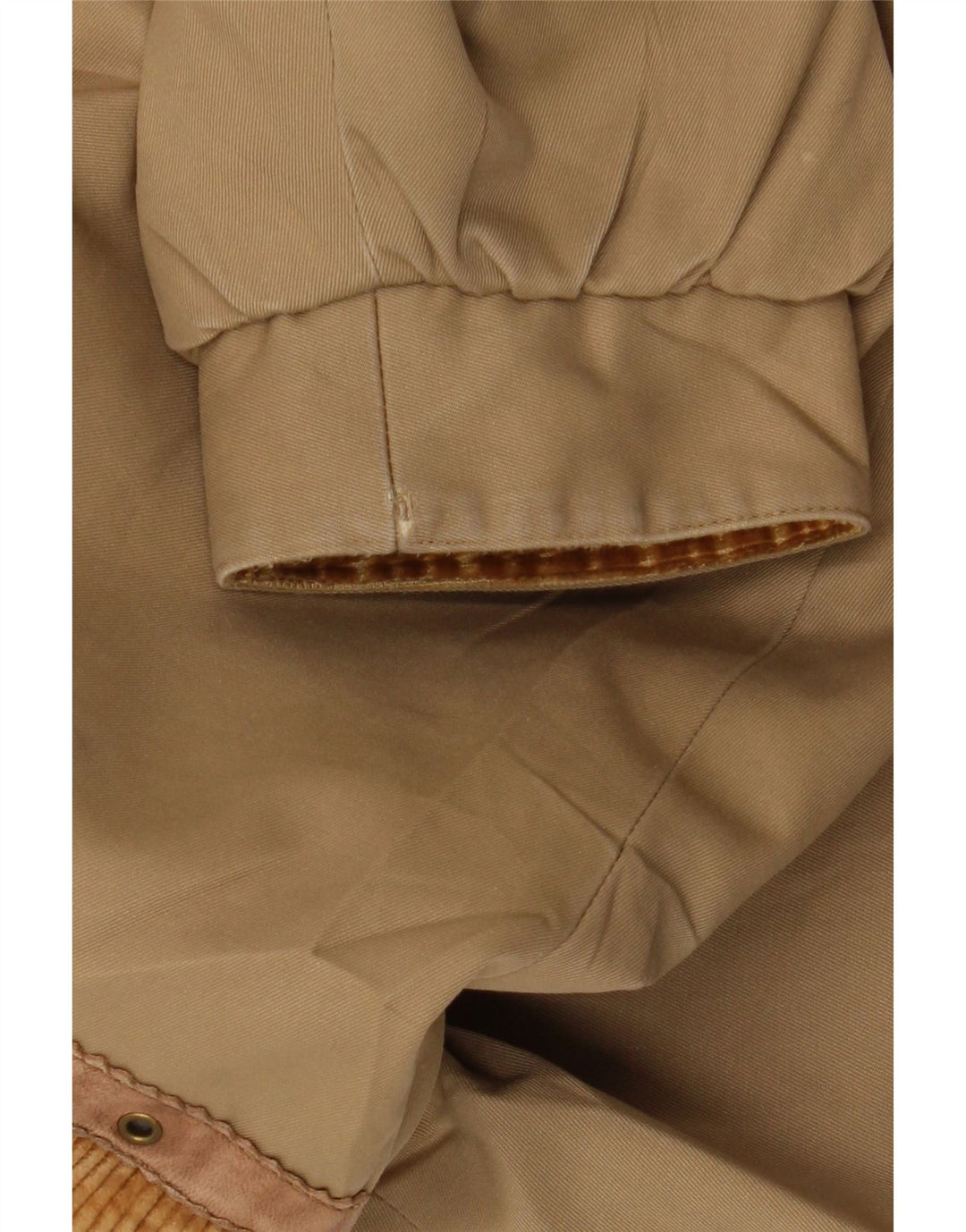 VINTAGE haină de vânt pentru femei UK 16, mare, maro, bloc de culoare