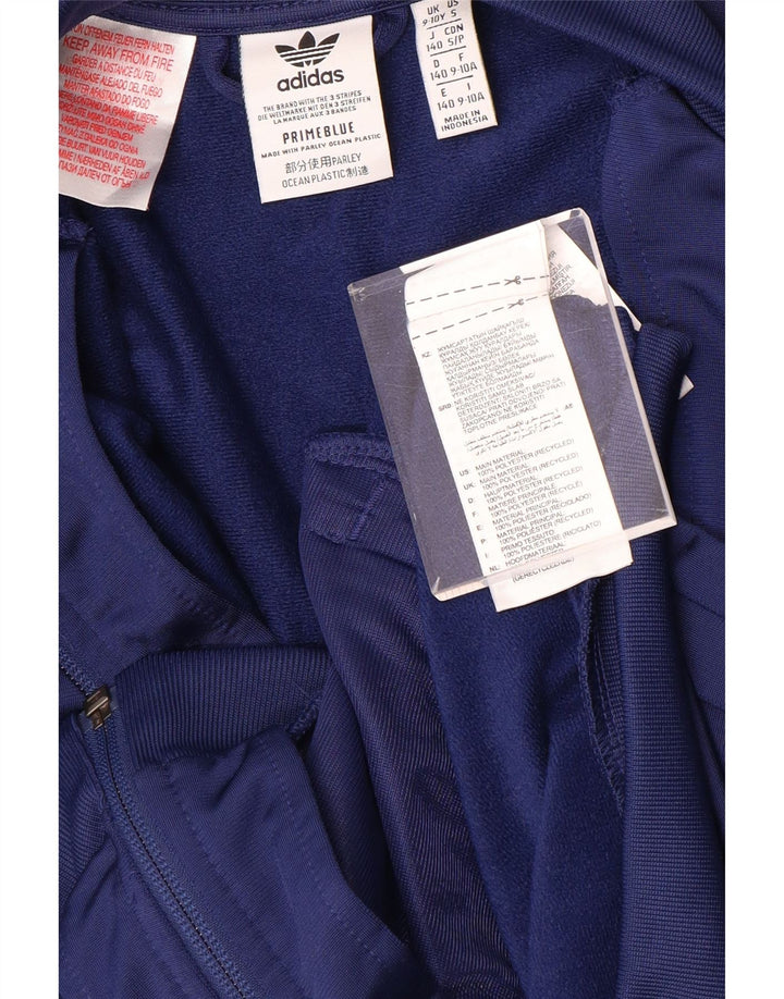 Jachetă de trening ADIDAS Prime Blue Graphic pentru fete 9-10 ani, bleumarin