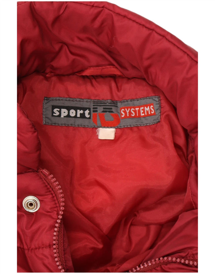 Jachetă căptușită vintage pentru bărbați UK 42 XL roșu