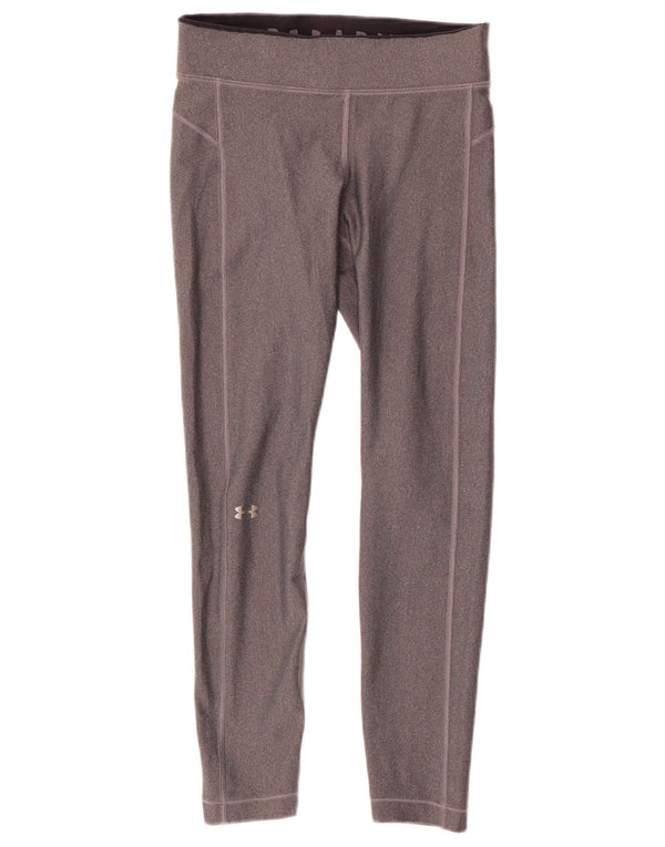 Leggings Under Armour pentru femei Heat Gear UK 10 Small Gri Poliester