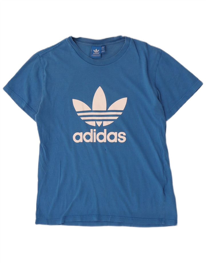 Tricou grafic pentru bărbați Adidas Top mic, albastru, bumbac