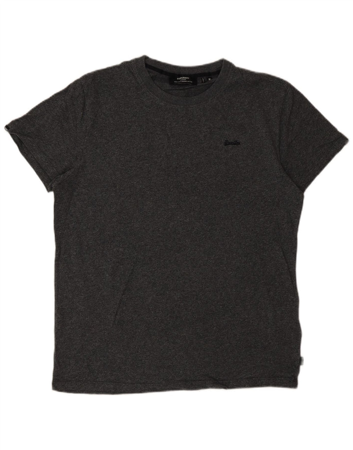 Tricou pentru bărbați Superdry Top din bumbac gri mediu
