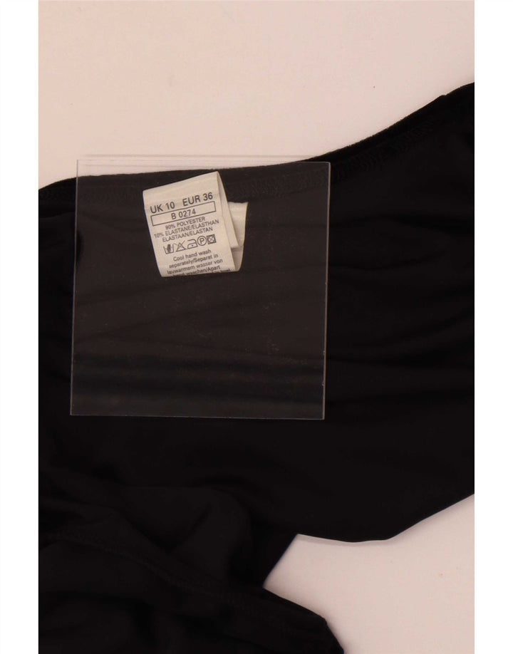 Top bolero vintage pentru femei din velur UK 10 mic poliester negru