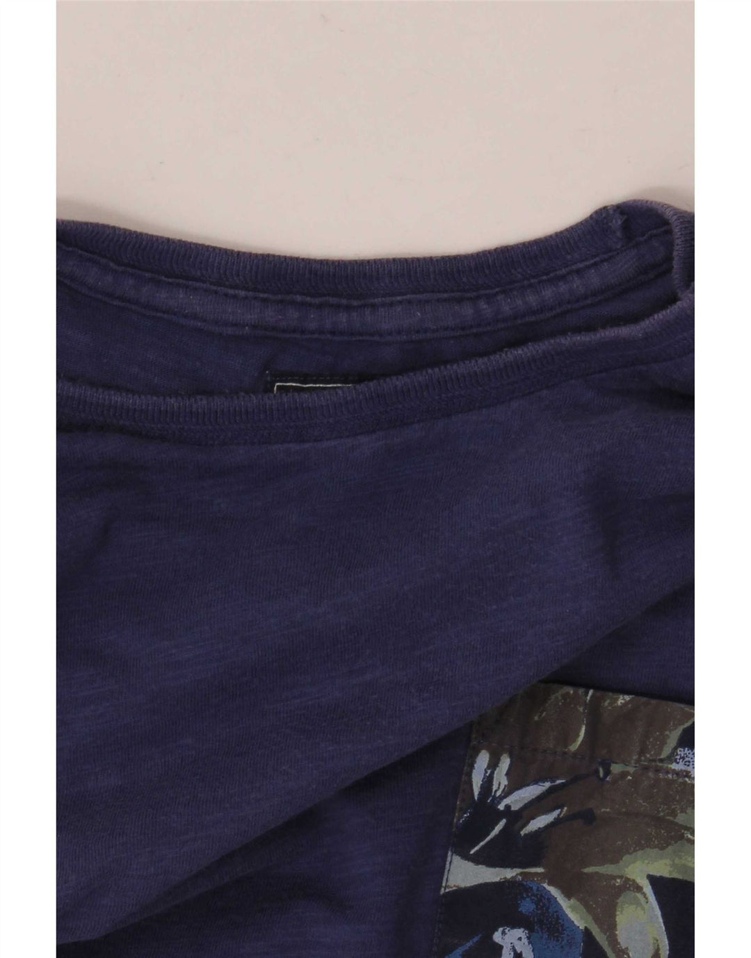 Tricou pentru bărbați Woolrich Top Medium Blue Bumbac