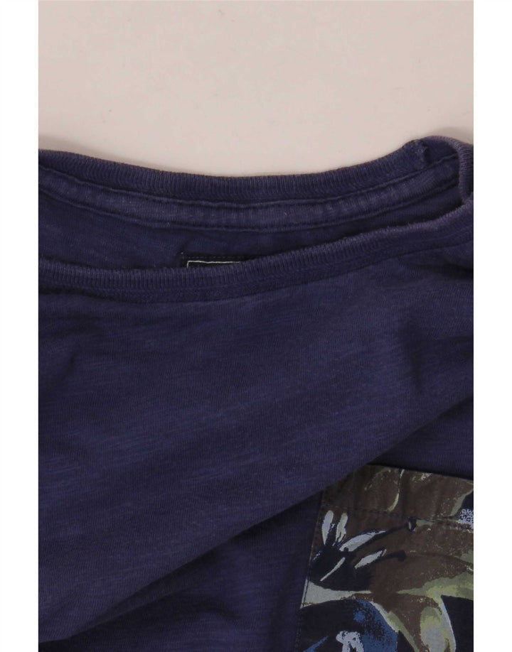 Tricou pentru bărbați Woolrich Top Medium Blue Bumbac