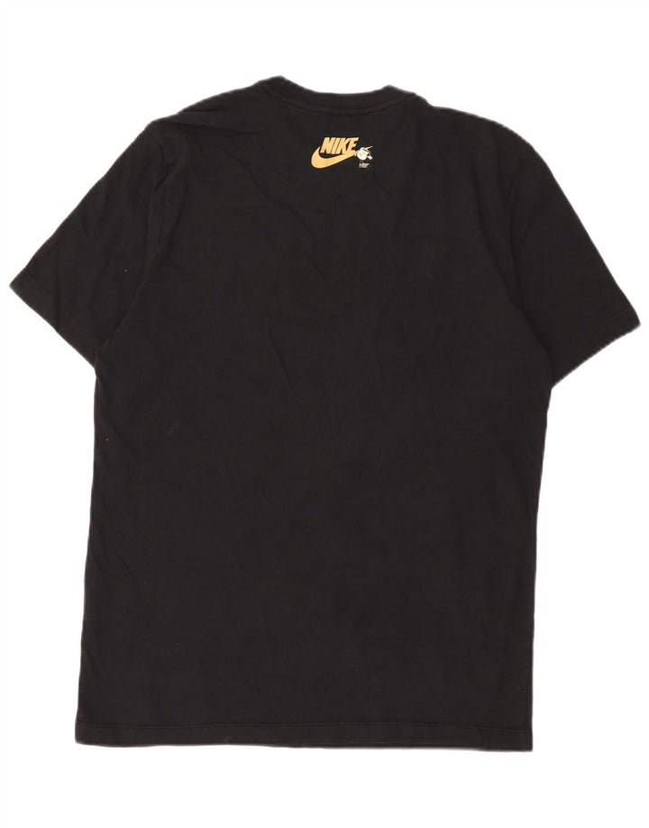 Tricou grafic Nike pentru bărbați Top mediu negru bumbac