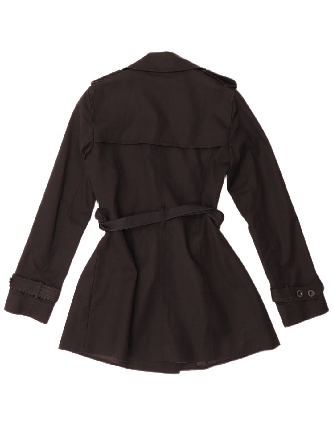 Trench Hobbs pentru femei UK 8 mic bumbac negru