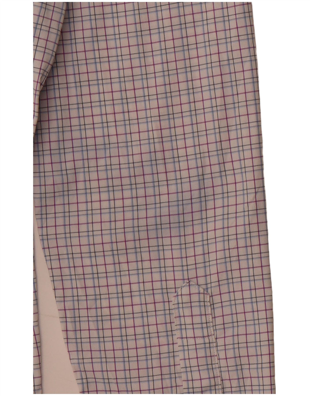 BONOBOS Cămașă pentru bărbați Slim Fit Mărimea 15 1/2 Medium Pink Check Nylon