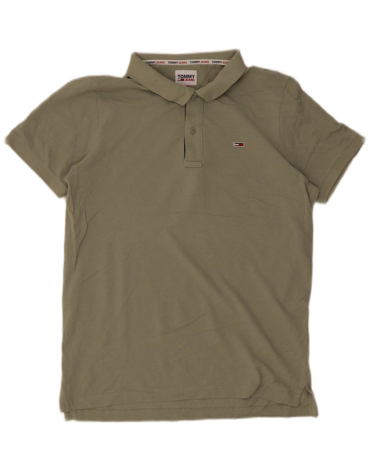 Tricou polo pentru bărbați Tommy Hilfiger XL verde