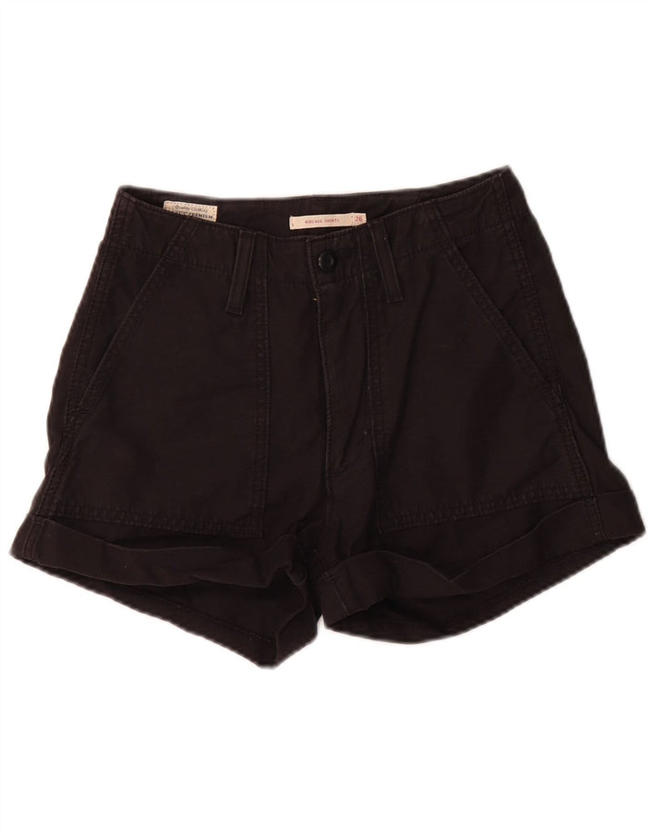 Pantaloni scurti Levi's Ribcage Chino W26 Small, bumbac negru