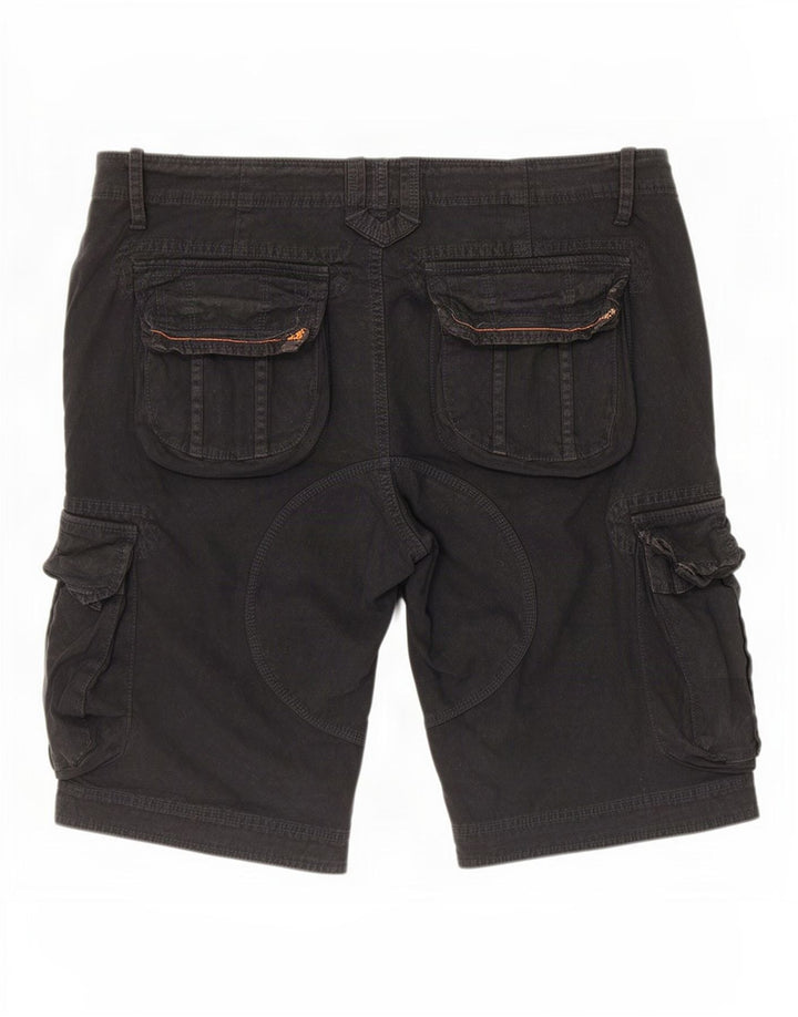 Pantaloni scurti cargo Superdry pentru bărbați 2XL W38 bumbac negru