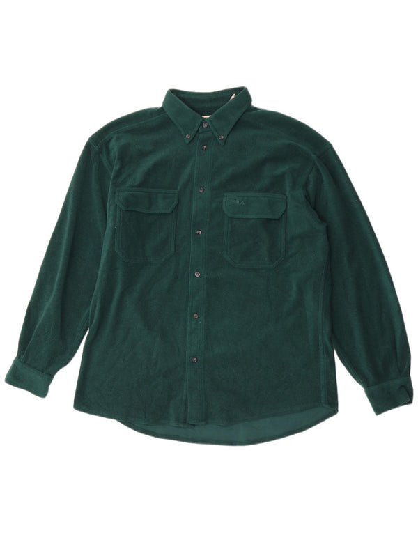Cămașă pentru bărbați Fila Fleece Poliester verde mare