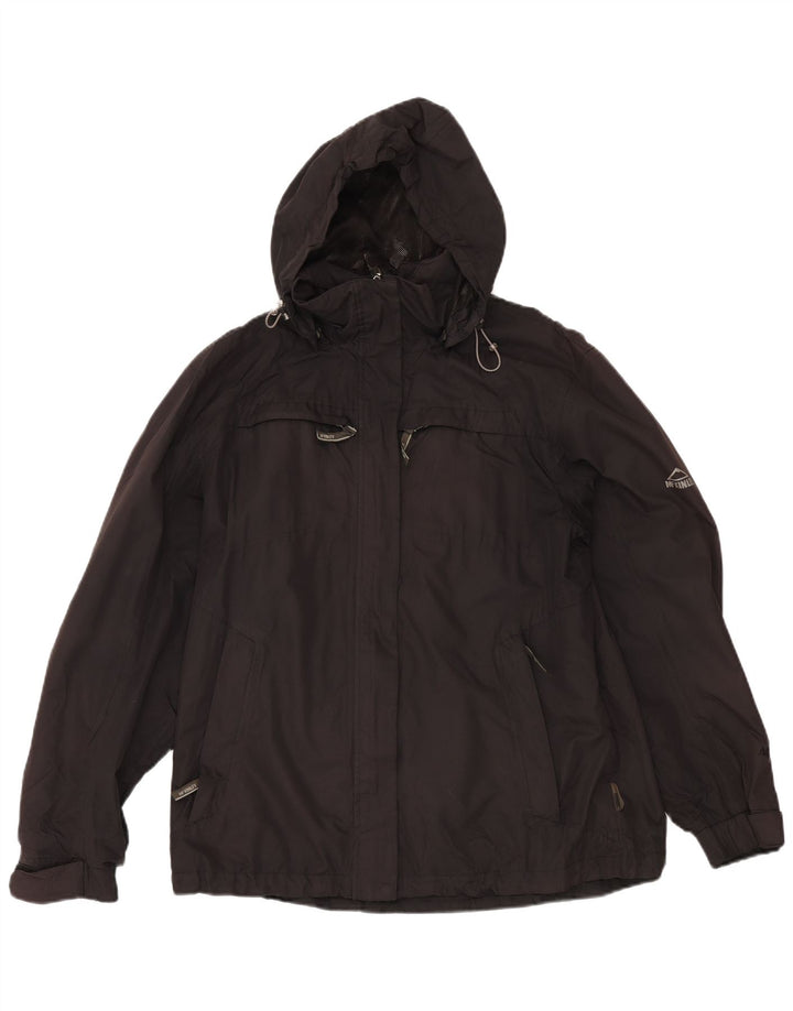 MC KINLEY Womens Hooded Rain Jacket UK 18 XL Black