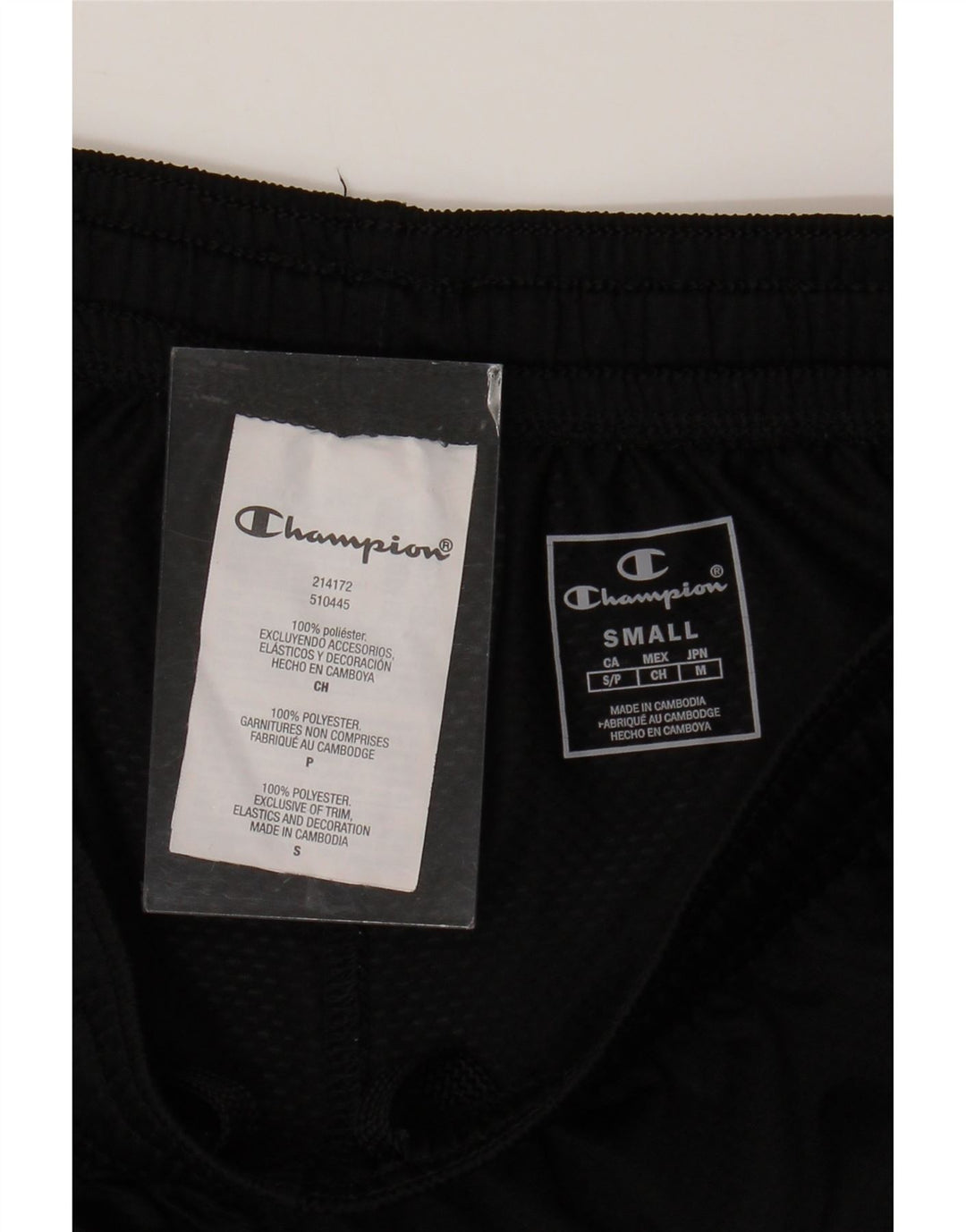 Pantaloni scurti sport pentru bărbați CHAMPION Poliester negru mic