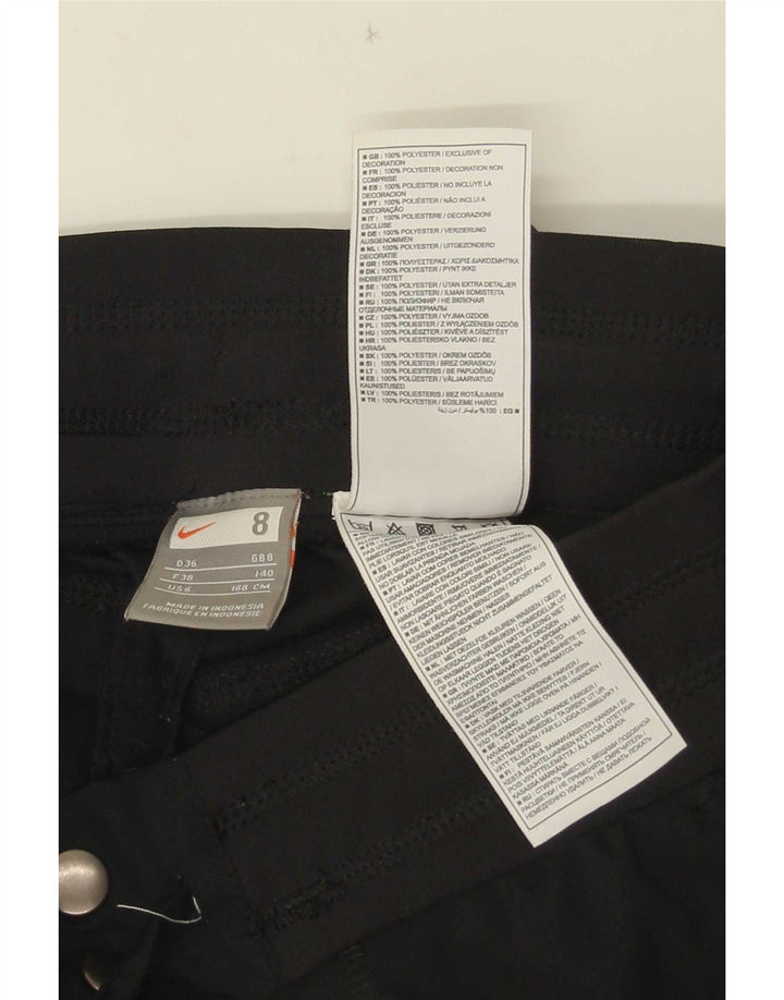 Pantaloni cargo Nike Capri pentru femei UK 8 Small W28 L20 Poliester negru