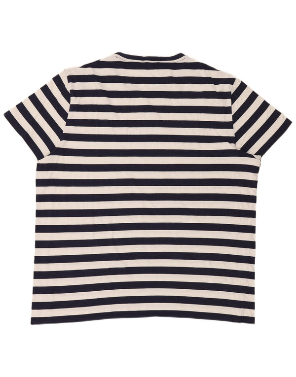 Tricou Polo Ralph Lauren pentru bărbați, personalizat, slim fit Top 2XL bleumarin cu dungi