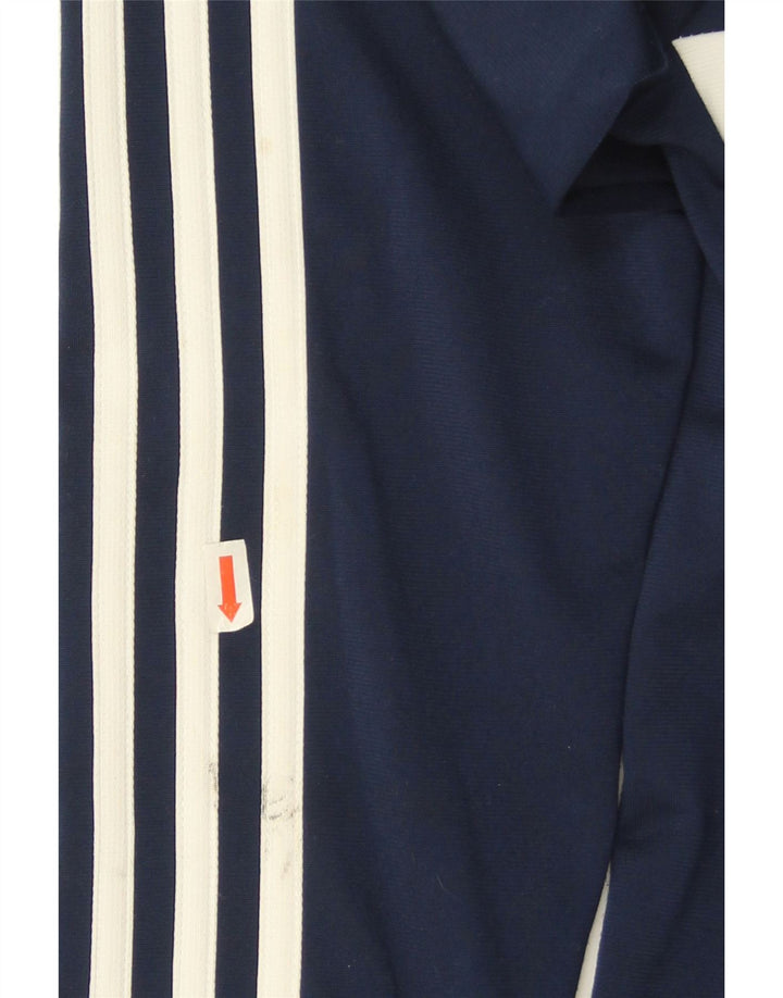 Jachetă de trening pentru băieți Adidas 13-14 ani, albastru bleumarin, color block