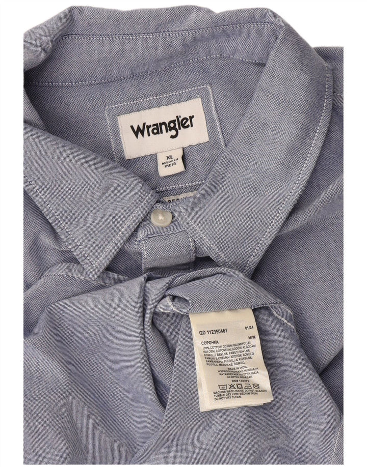 Cămașă pentru bărbați Wrangler XL Bumbac Albastru