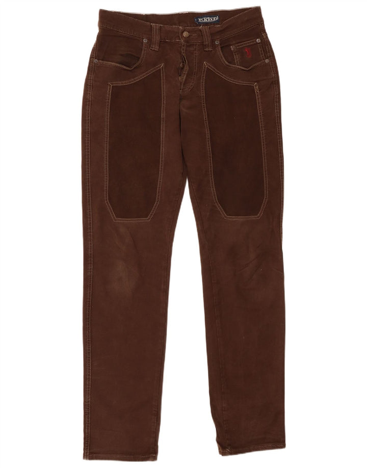 Pantaloni casual subțiri pentru bărbați JECKERSON L32 L34 bumbac maro