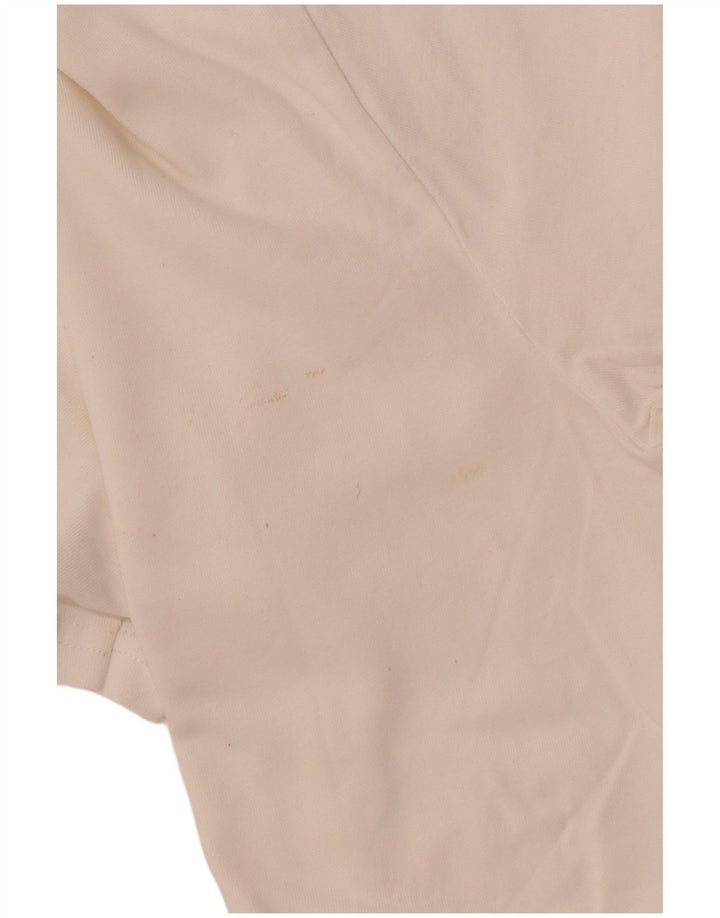 Tricou BENETTON pentru bărbați Top mare din bumbac alb