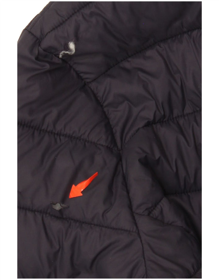 CREW CLOTHING Jachetă căptușită pentru femei Marea Britanie 16 Nailon mare bleumarin