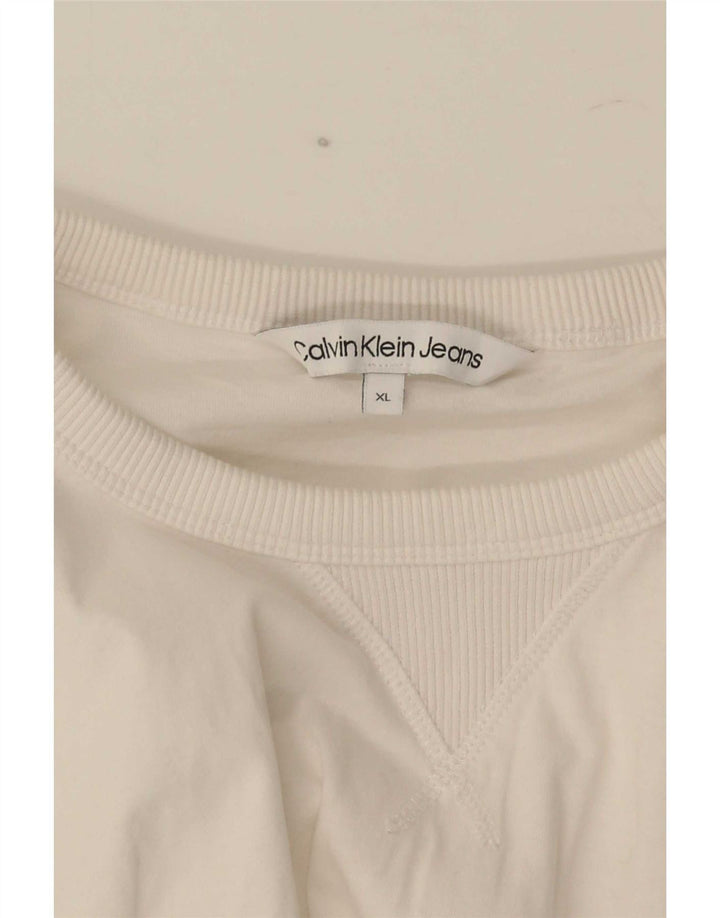 Tricou pentru bărbați Calvin Klein Jeans Top XL Alb