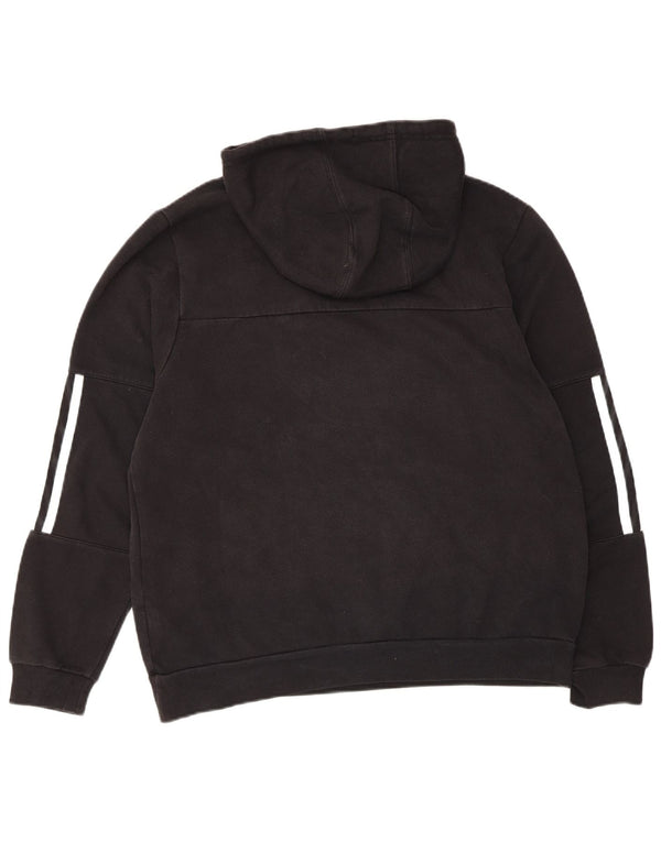 Pulover supradimensionat pentru femei Adidas UK 4/6 XS bumbac negru