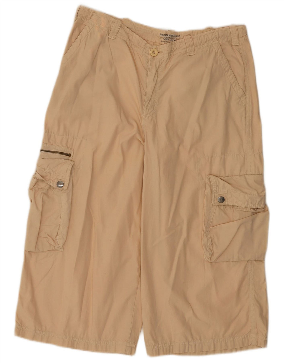 Bermude Woolrich pentru femei Cargo 2XL W36 bumbac bej