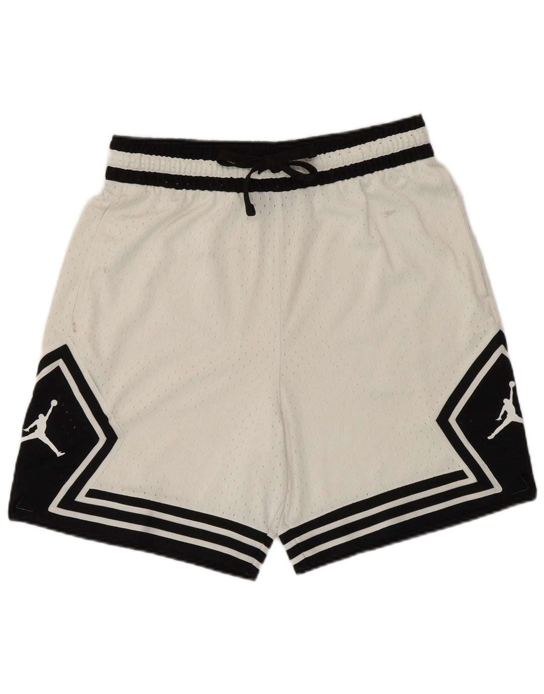 Pantaloni scurți sport grafic Dri Fit Jordan pentru bărbați, alb, mediu, poliester