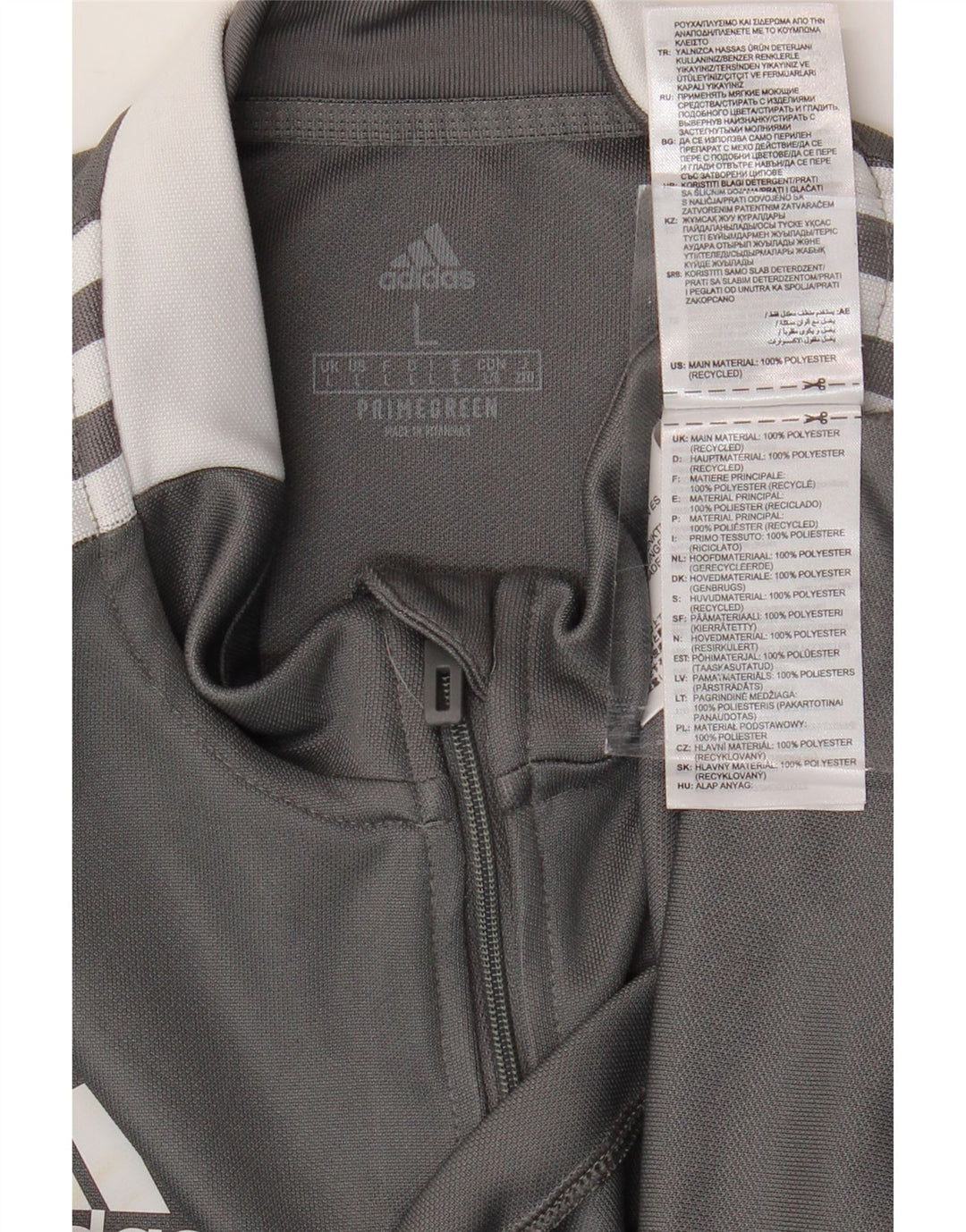 Top de trening ADIDAS Aeroready Graphic Pulover pentru bărbați, mare, gri