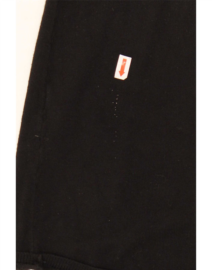 Pulover cardigan deschis pentru femei Zara UK 10 mic, negru, viscoză