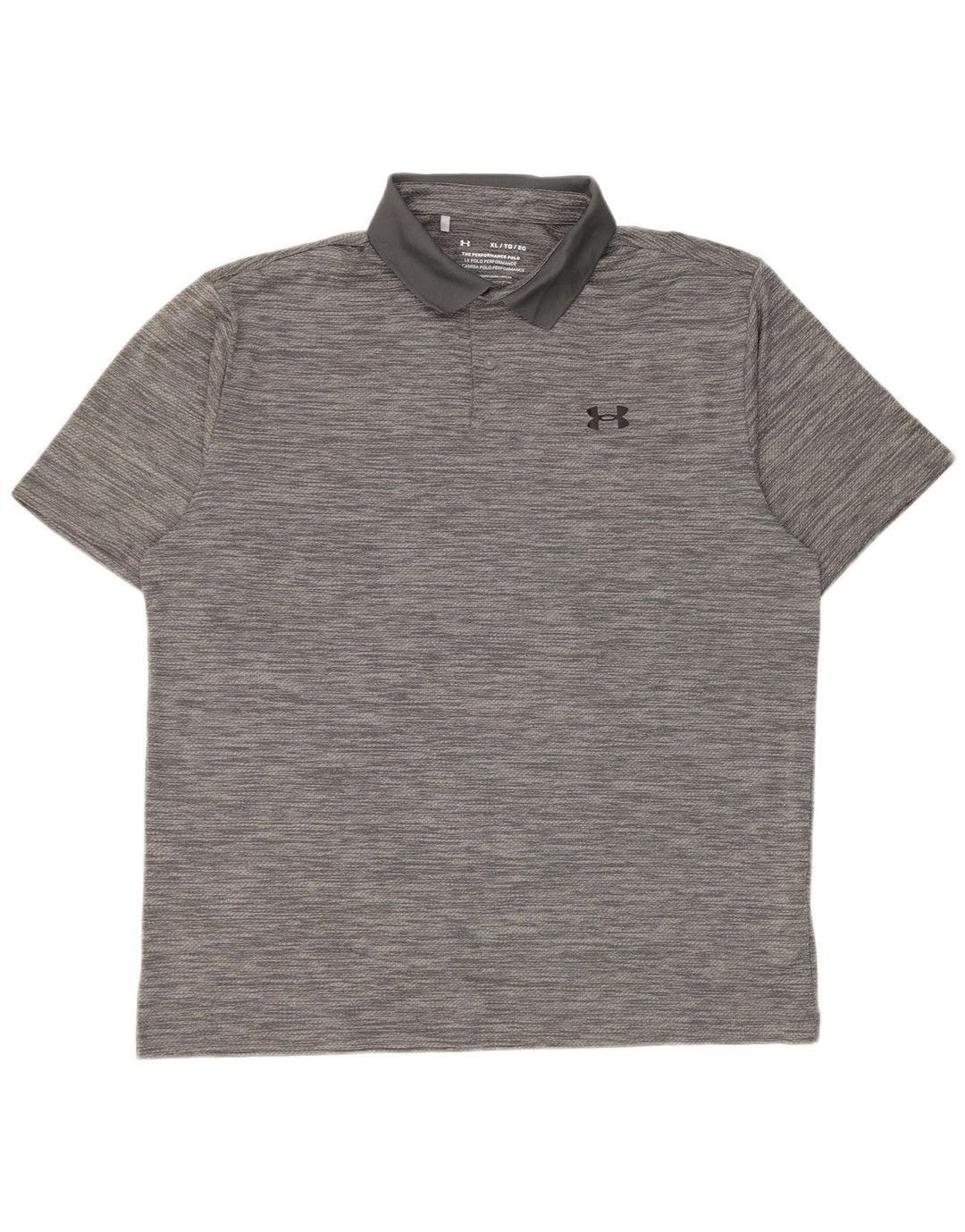 Tricou polo Under Armour pentru bărbați, XL, poliester cu pată gri