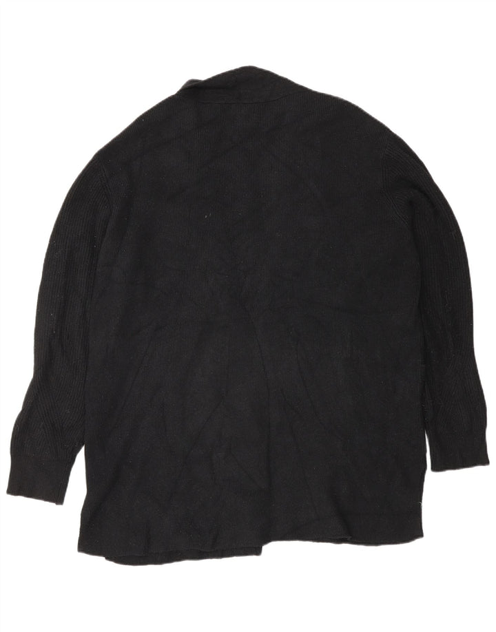 Pulover cardigan deschis supradimensionat pentru femei Marks & Spencer UK 18 XL Negru